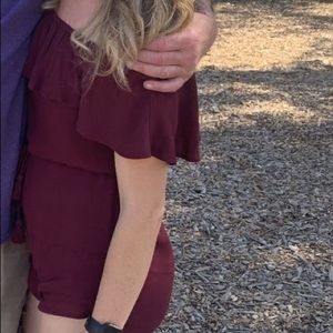 Boutique maroon romper
